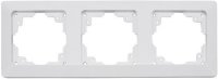 MILOS 3-fach Rahmen weiß matt