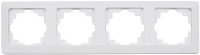 MILOS 4-fach Rahmen weiß matt