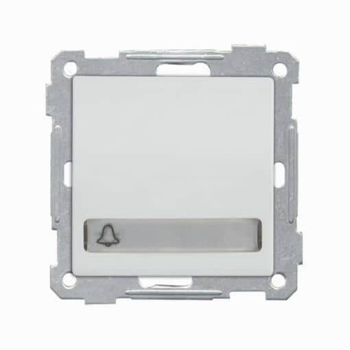 Mutlusan Candela Modul Taster mit Namensschild Glocke beleuchtet weiss