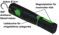 LED Stableuchte mit Akku "FlexiLED 300" LiIon Akku, Magnethalter, 3W, 270lm,IP44