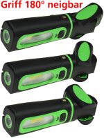 LED Stableuchte mit Akku "FlexiLED 300+" Ladeschale, Magnethalter, 3W, 250lm,IP44