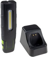 LED Stableuchte mit Akku "FlexiLED 880" Ladeschale, Magnetfuß,10W, 880lm,IP67