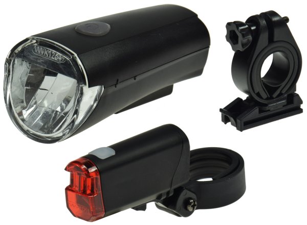 Fahrrad LED-Beleuchtungsset "CFL 30" 30Lux, StVZO zugelassen, Batteriebetrieb