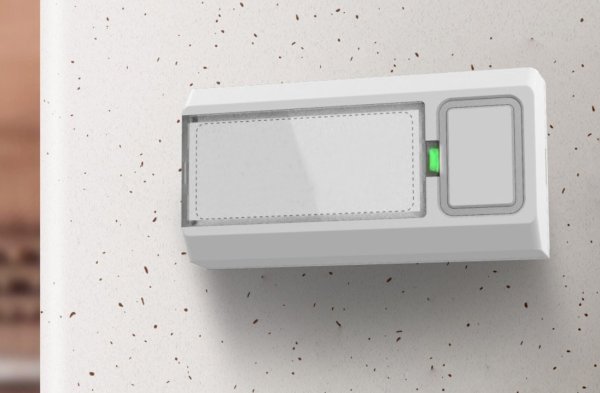 Funk-Klingeltaster "Pilota Porta" IP55 mit Namensfeld, Batteriebetrieb